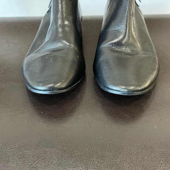 Cole Haan black leather booties in a size 6 side zipper - Picture 10 of 16